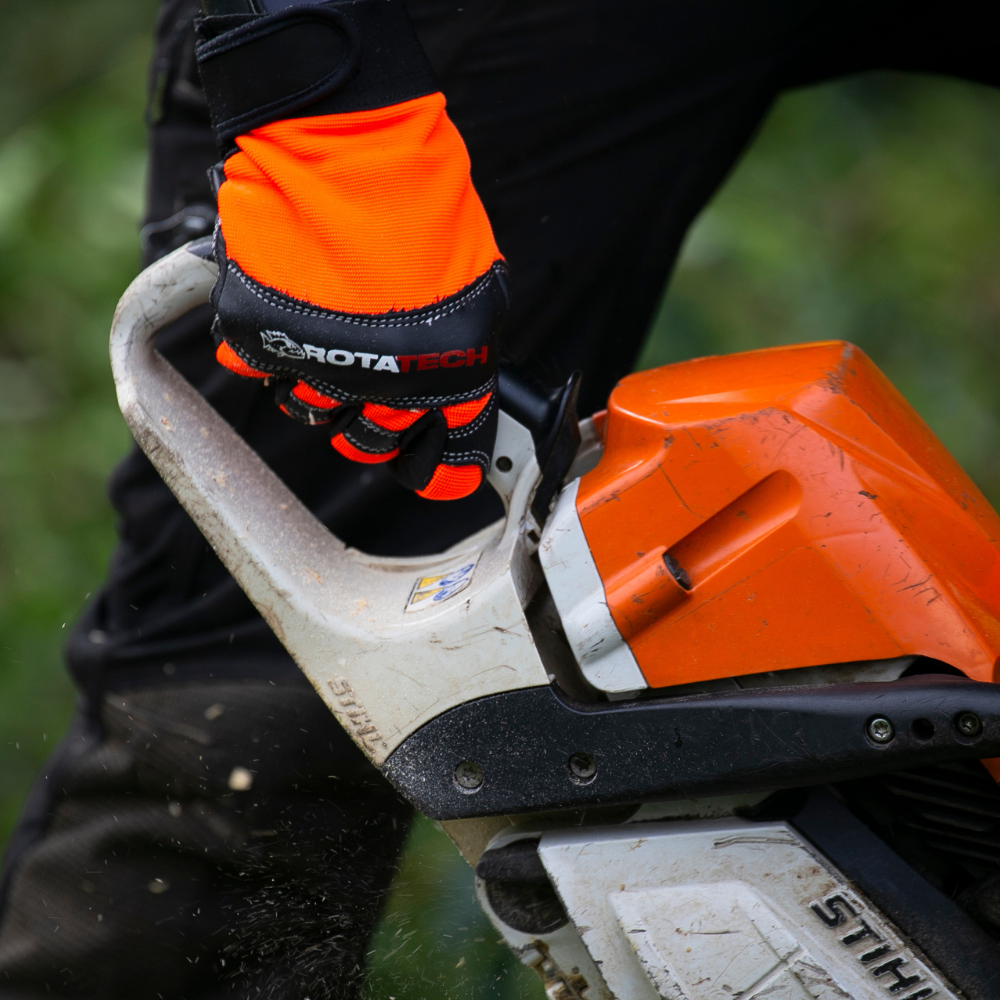 Rotatech Premium Chainsaw Safety Gloves â€“ Class 1