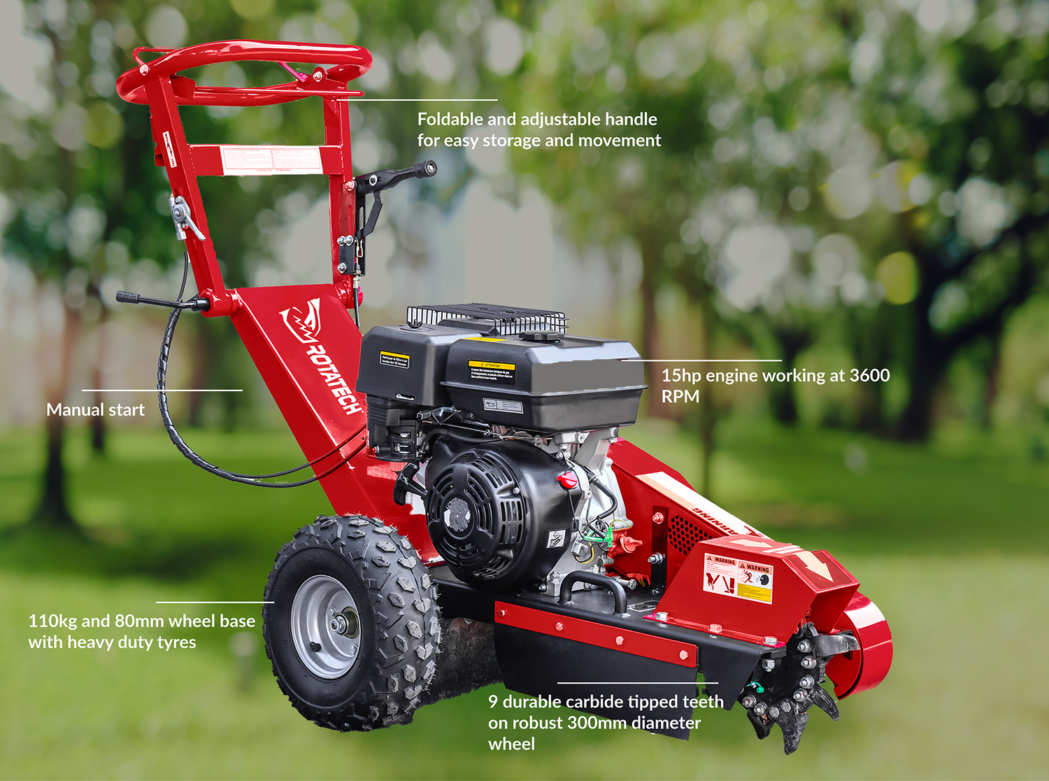 stump grinder diagram